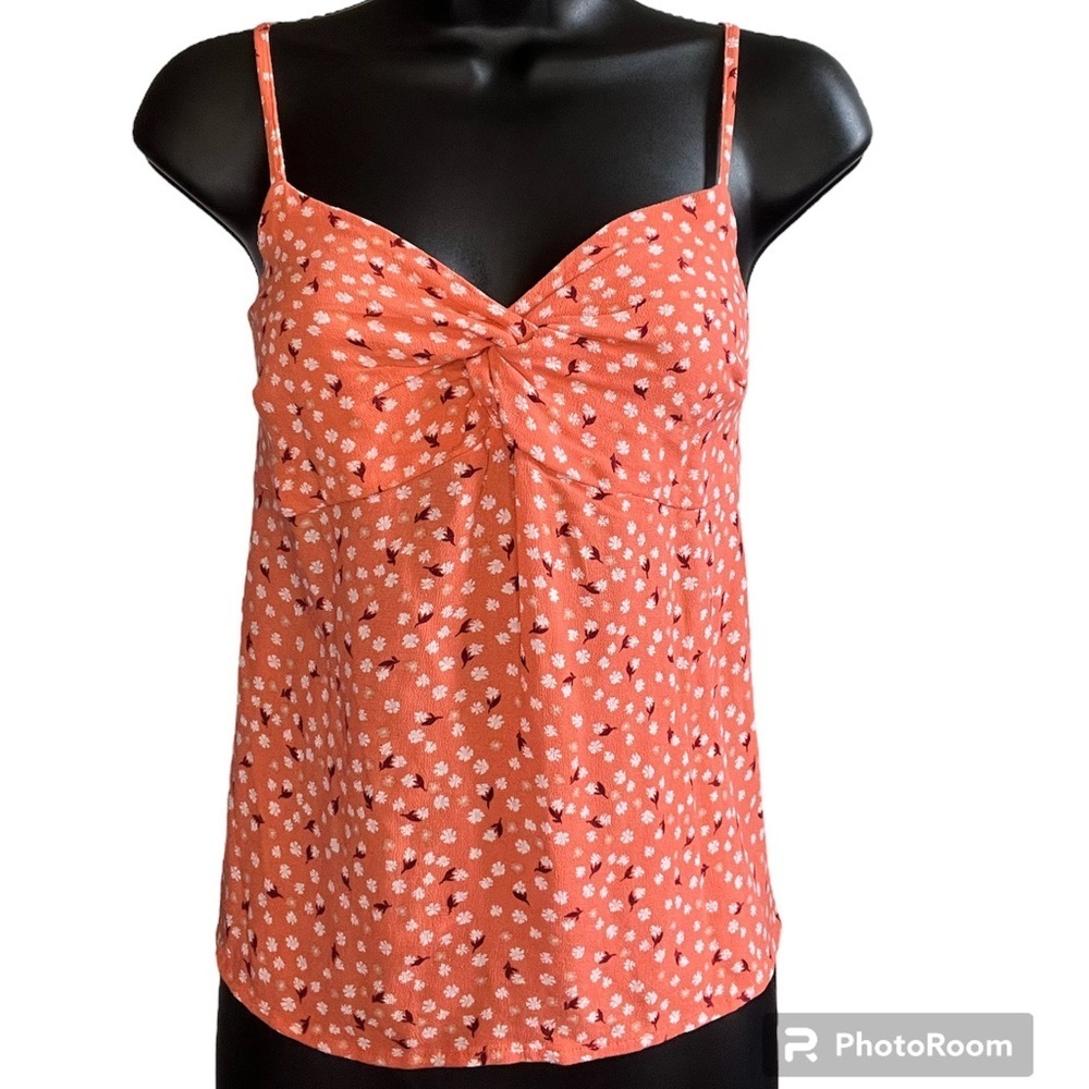 Floral Twist Top Cami with adjustable straps